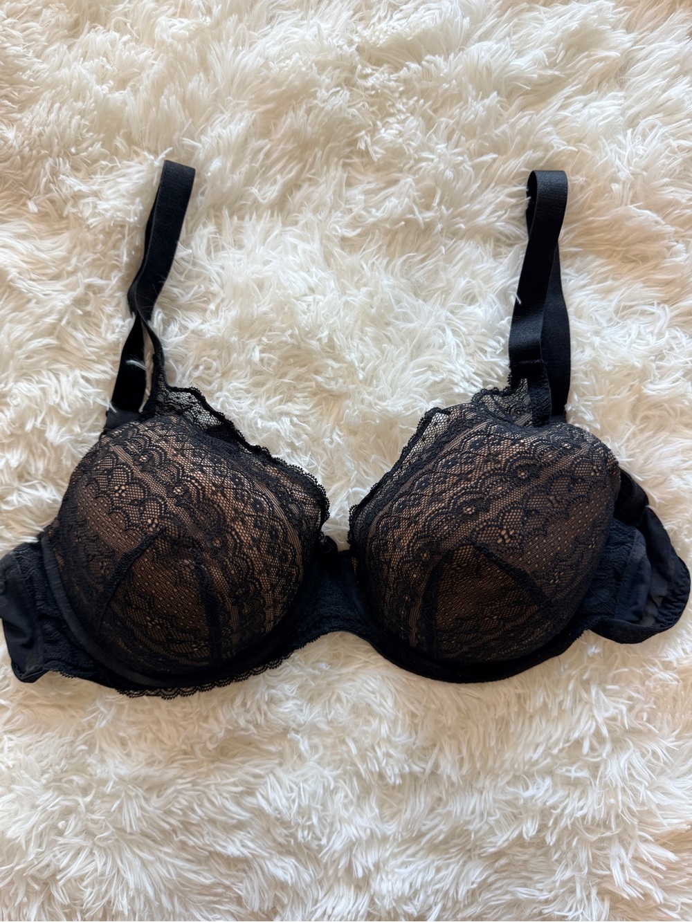 Adore Me Black Lace Underwire Bra